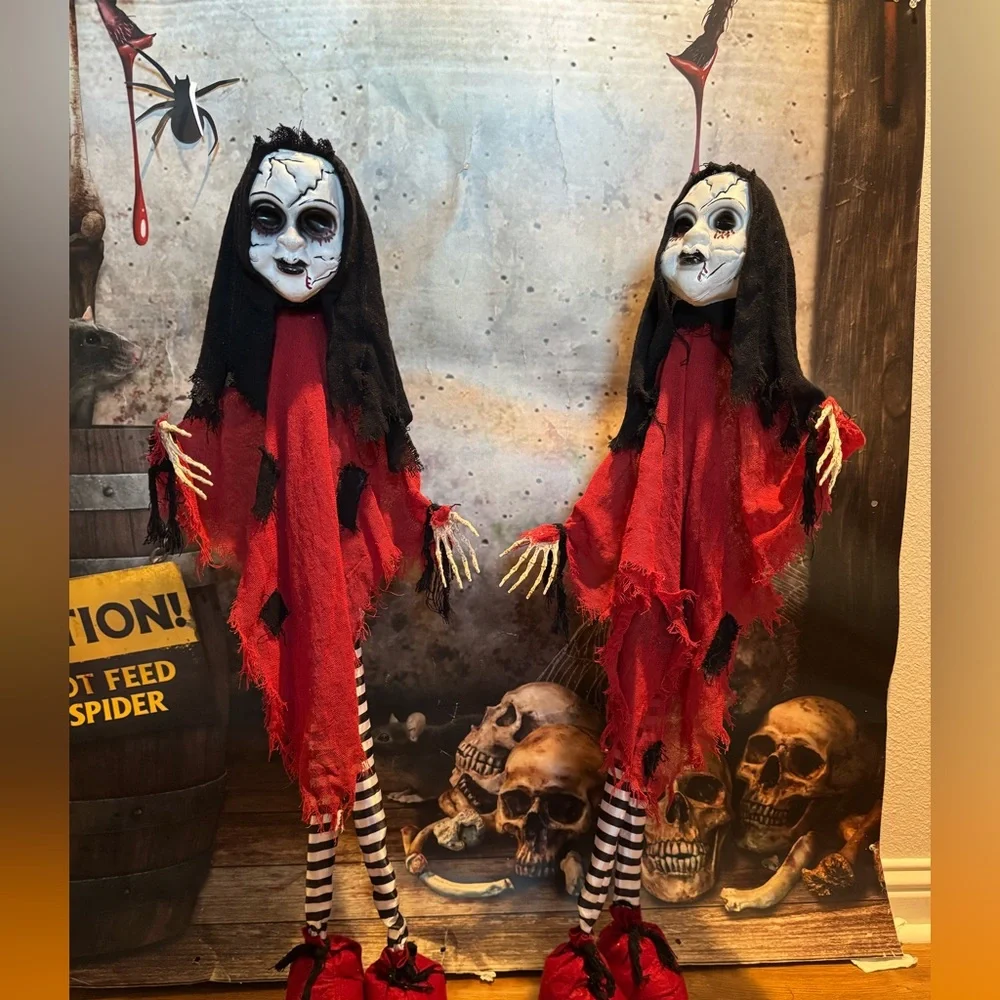 Halloween‎ Creepy Twin Dolls Prop